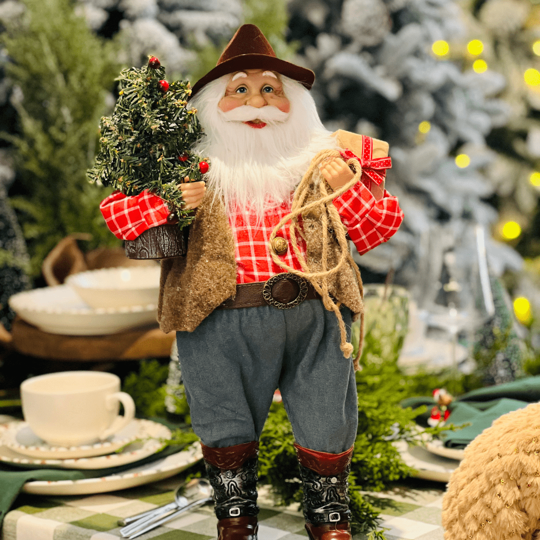 Papai Noel Gaúcho Colecionavel 40cm