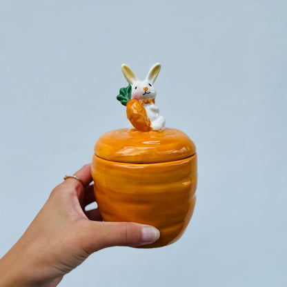 Bomboniere de Coelho Laranja - 16,1cm