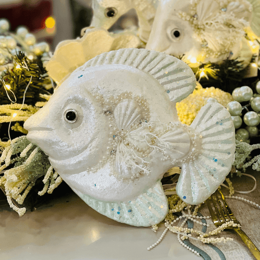 Peixe Decorativo Natal Náutico 20x20x7cm
