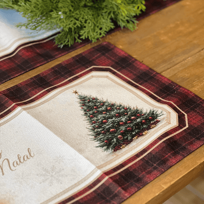 Jogo Americano Natalino Tradição Encantada 48x30,5cm 2un