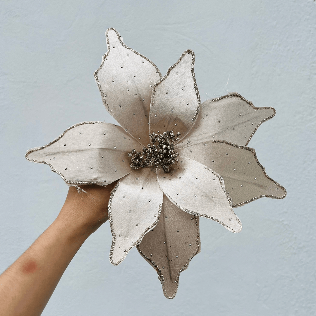 Haste Poinsettia Champanhe – 29cm