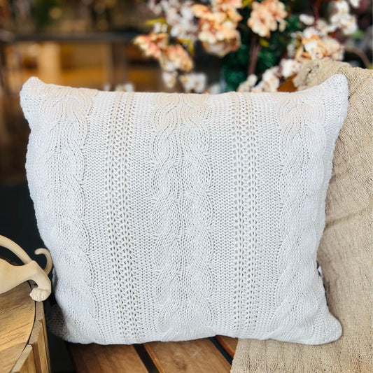 Almofada Tricot Trançada Natural - 50cmx50cm (432101)
