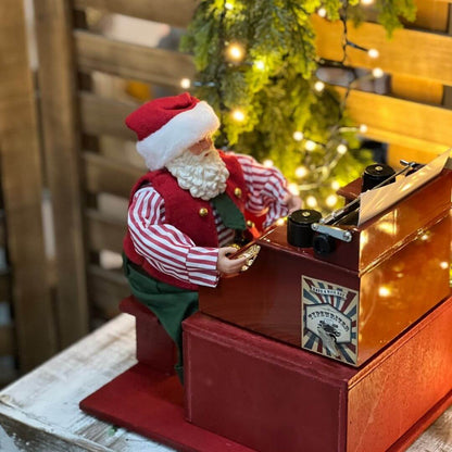 Papai Noel Escritor Decorativo – 28cm