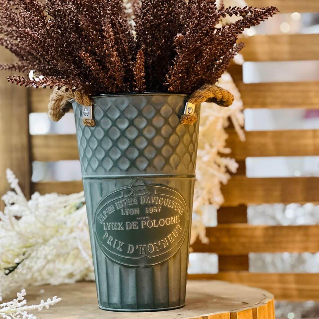 Vaso Decorativo de Metal | 15x25cm