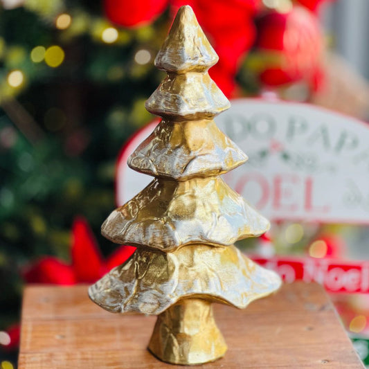 Enfeite Decorativo Árvore Ouro Velho - 38cm