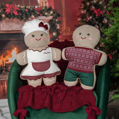 Almofada Ginger Inverno com Bordado 37 x 53cm