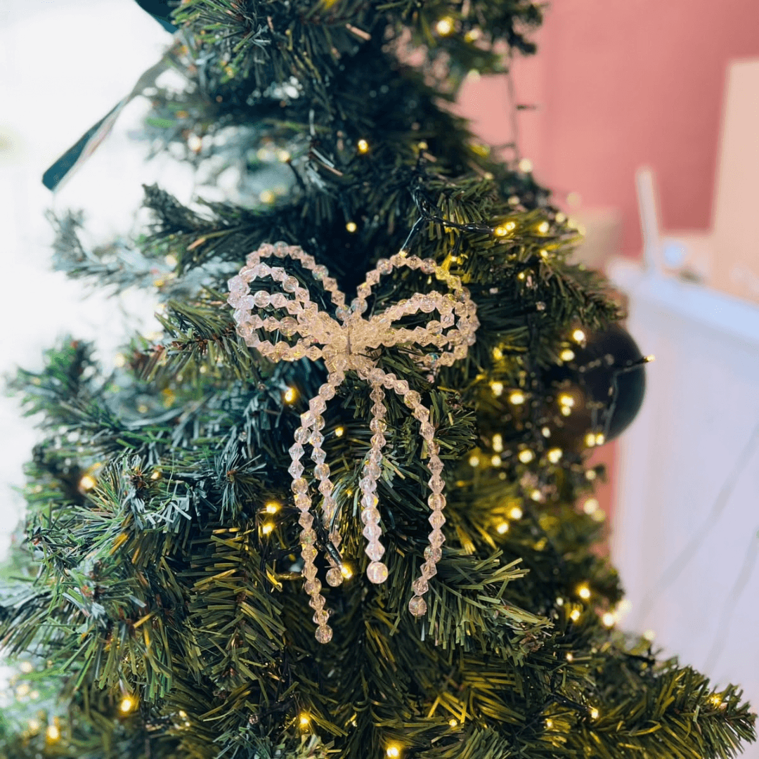 Laço Cristal de Natal - 20 cm