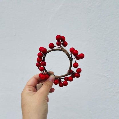 Mini Guirlandinha Berry Vermelha – 10cm