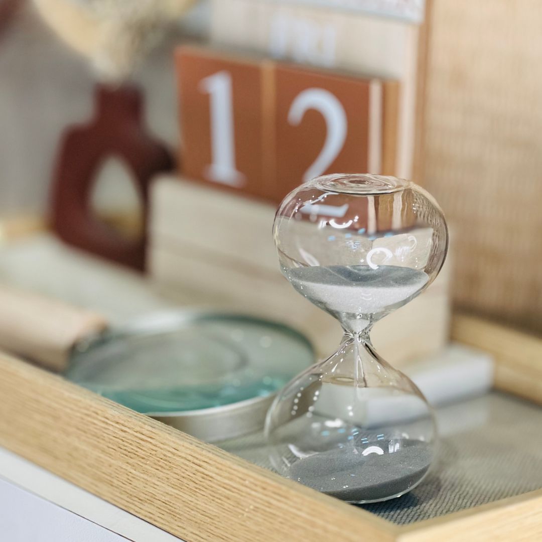 Ampulheta de Vidro 5,5x10cm