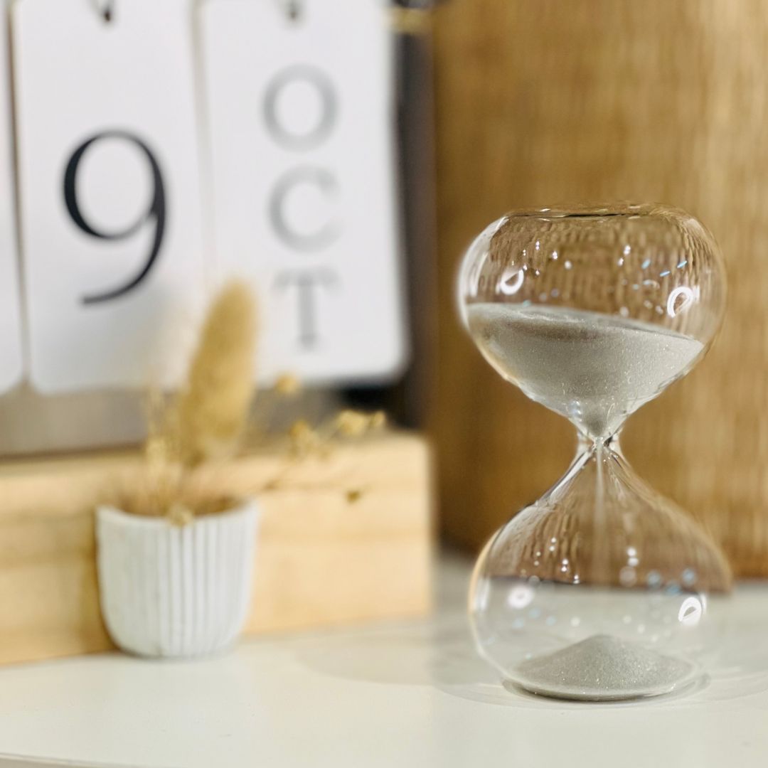 Ampulheta de Vidro 5,5x10cm