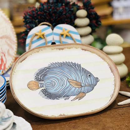 Travessa Grande Fish Stripes Digital - 36cm