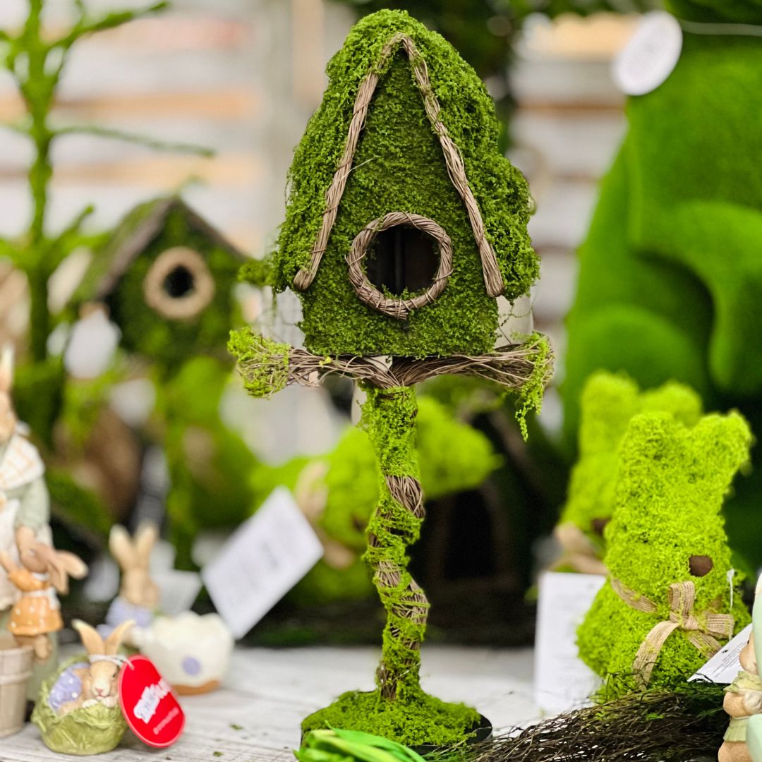 Casa de Passarinho Musgo Verde - 45cm