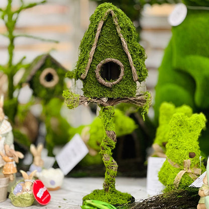 Casa de Passarinho Musgo Verde - 45cm