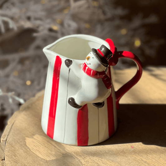 JARRA NATALINA BONECO DE NEVE – 16,5cm