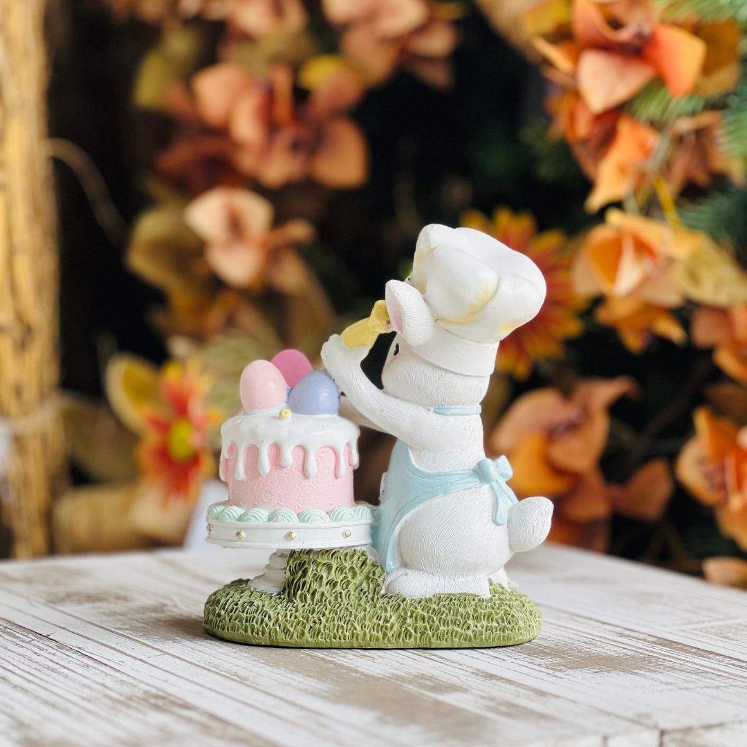 Coelho Confeitero Resina - 16cm