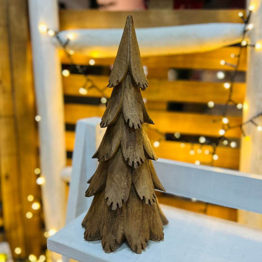Árvore Decorativa Marrom em Resina – 32cm