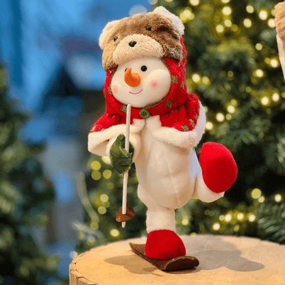 Boneco de Neve Natalino Esqui 38cm