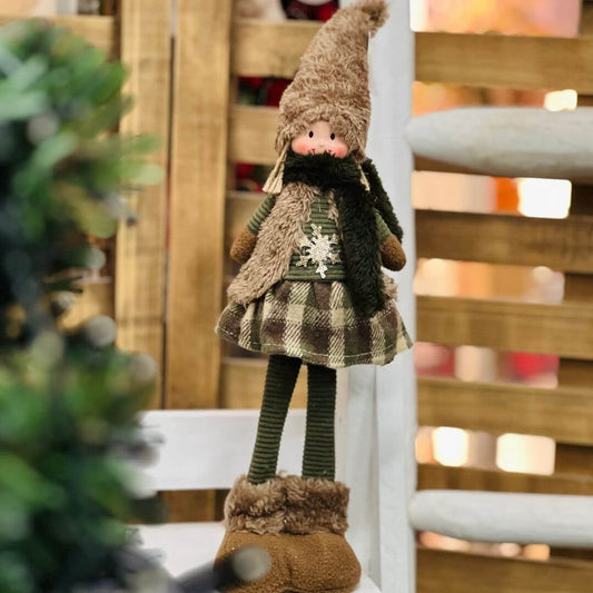 Boneca Natal Menina em Pé – 43cm
