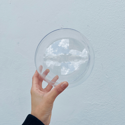 Bola Natalina Transparente 16cm 1un