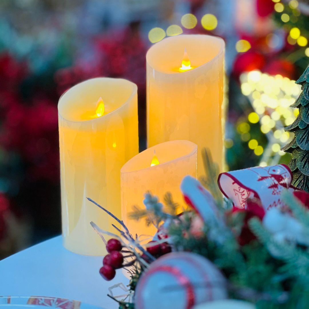 Vela Flame Grande - 10x25cm 