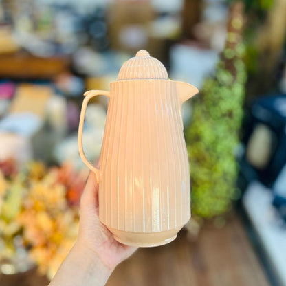 Garrafa Térmica de Plástico Mini Bambu Bege - 400ml