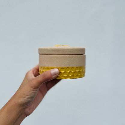 Porta Joias de Cerâmica Honey Bee - 7x10,6x10,6cm