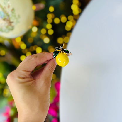 Argola Guardanapo Limão - 4cm (Metal)