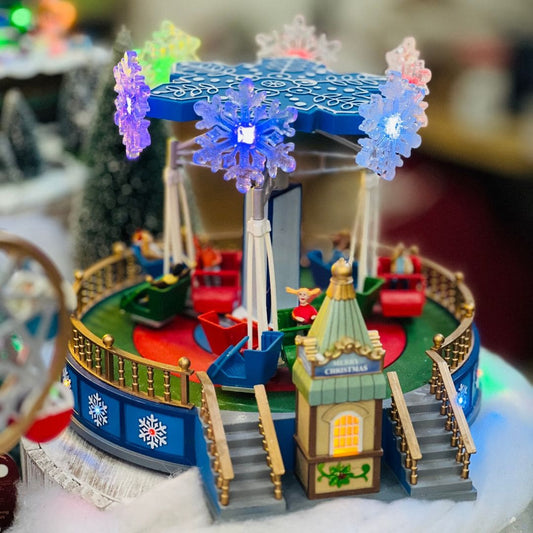 Brinquedo Parque de Diversoes Com Led, Som e Movimento Bivolt 30cm