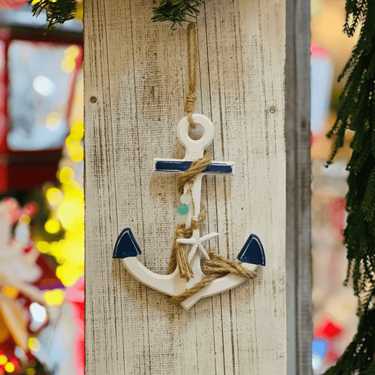 Âncora Decorativa Natal Náutico 24cm