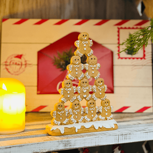 Piramide de Gingerbread de Resina 20cm