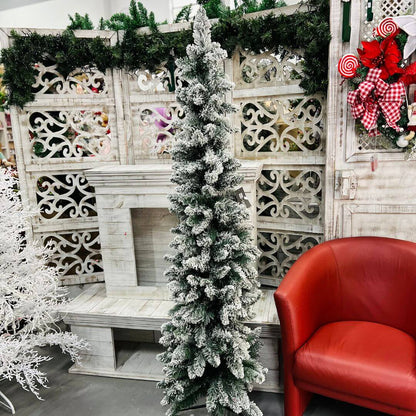 Árvore Slim Nevada Verde e Branco – 180cm