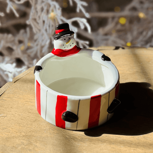 CACHEPOT NATALINO BONECO DE NEVE – 14,5cm