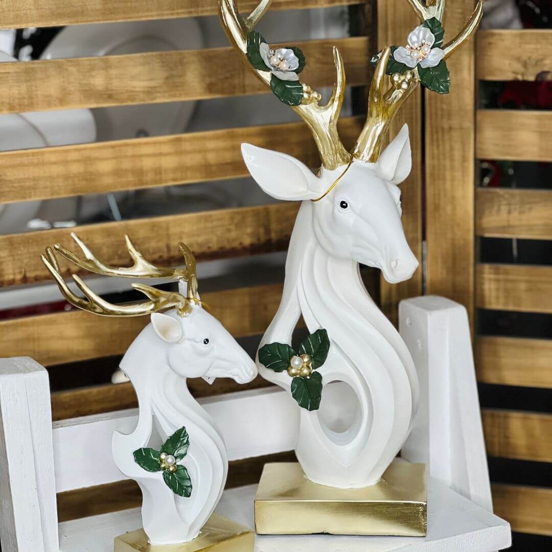 Rena Decorativa de Natal em Resina – 48cm
