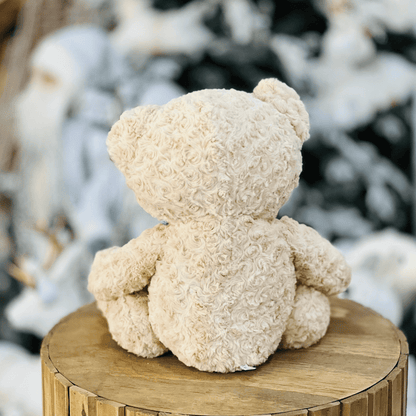 Urso de Pelucia Peludo Bege 35cm