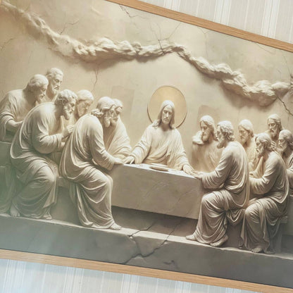 QUADRO RELIGIOSO SANTA CEIA - 90CM