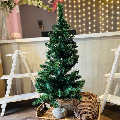 Mini Árvore de Natal Verde – 90cm | 96 Hastes