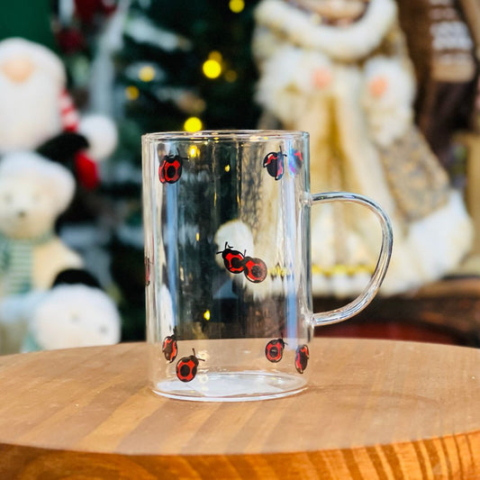 Caneca de Vidro Borossilicato Ladybug - 280ml