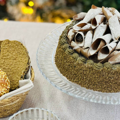 Prato para Bolo de Cristal de Chumbo Com Pé Radial - 31,5x10cm