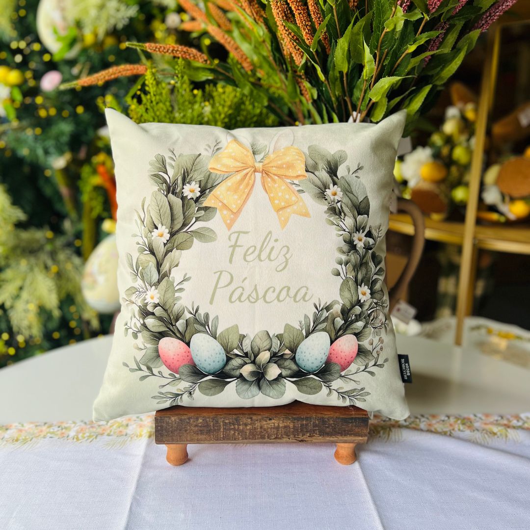 Capa Feliz Páscoa - 43x43cm (399159)