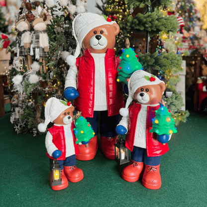 Urso com Colete Puffer e LED – 70cm