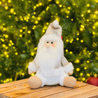 Papai Noel Bege de Pelúcia 31cm