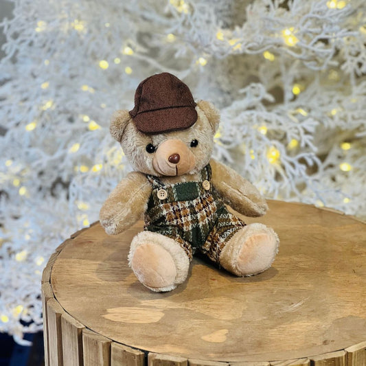 Urso de Pelúcia Menino Verde – 20 cm