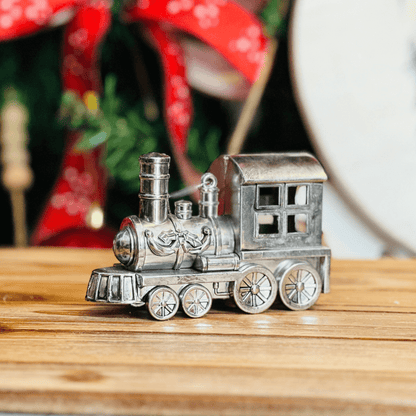 Trem Decorativo Prata 13x8cm