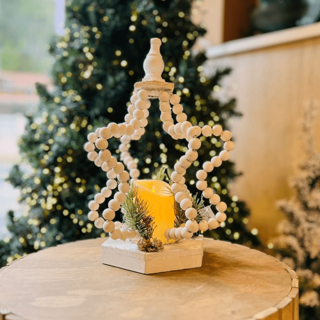 Lanterna Decorativa de Natal Estrela com LED – 40cm