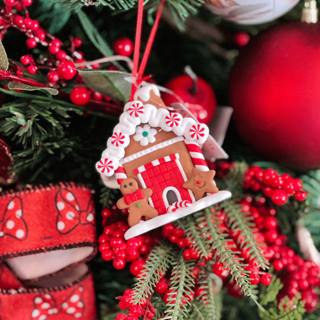 Casinha Gingerbread para Pendurar de Resina 8x7cm