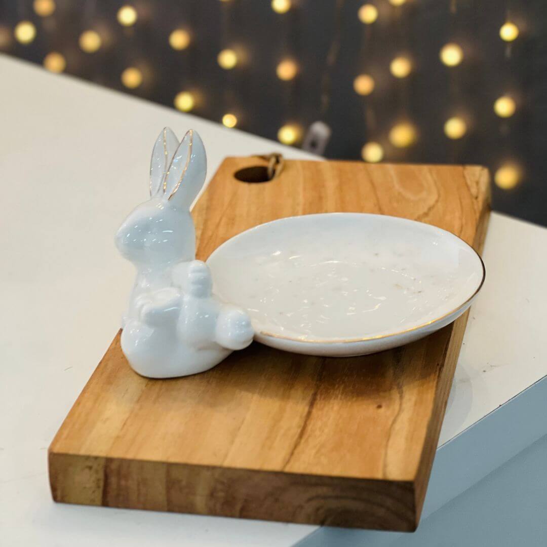 Porta Objetos Coelho Branco – 9cm