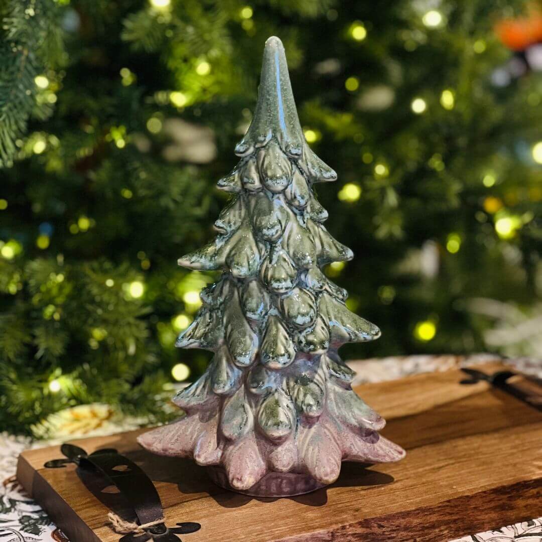 Adorno Árvore de Natal em Cerâmica - 30cm