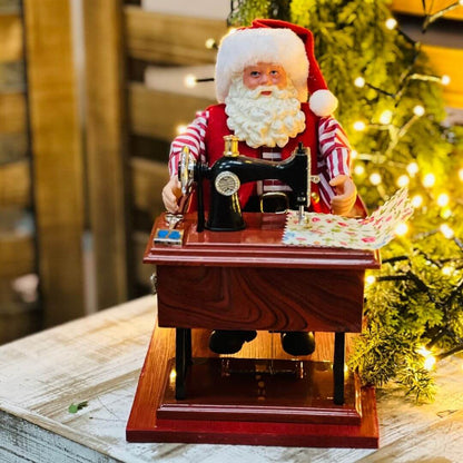 Papai Noel Costureiro Decorativo – 24cm