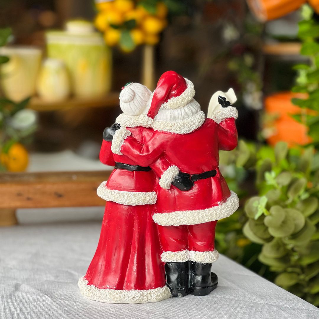 Papai e Mamãe Noel lendo cartinha - 23,5x17,5cm
