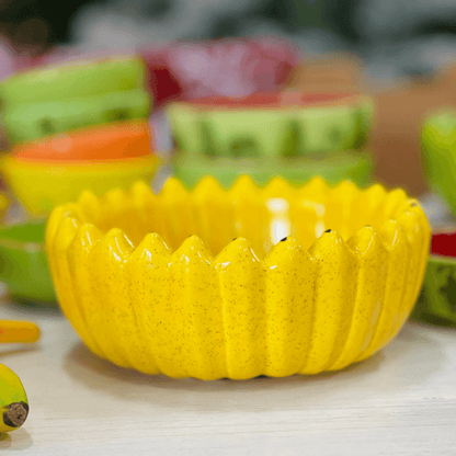 Bowl Banana de Cerâmica G 10x23cm